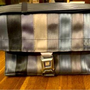 U.S.E.D. 90s vintage up cycled seatbelt laptop book bag